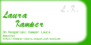 laura kamper business card